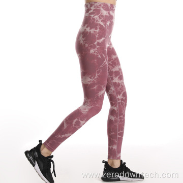 tie-dye seamless tight hips outdoor fitness yoga pants